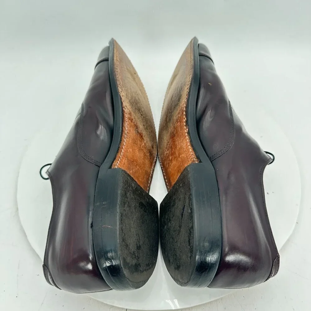 Allen Edmonds Park Avenue Men Size 9C Brown Leather Cap Toe Oxford Dress Shoes